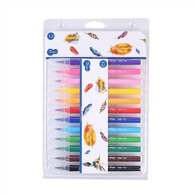 ชุดปากกามาร์กเกอร์ปลายพู่กัน